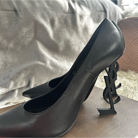 Saint Laurent Opyum Point Toe Heels Size 37 1/2 - Picture 3 of 7